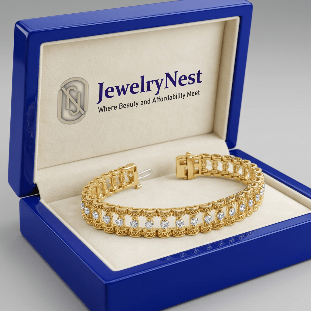 14k Solid Gold Diamond Tennis Bracelet (2.99 cts tw) - JewelryNest LLC