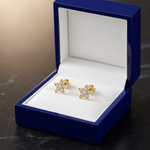 Yellow Gold Star Stud - Jewelry Box