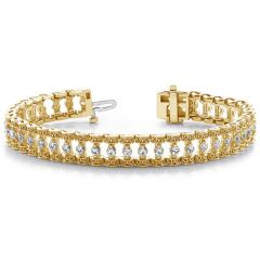 14k Solid Gold Diamond Tennis Bracelet (2.99.cts.tw)