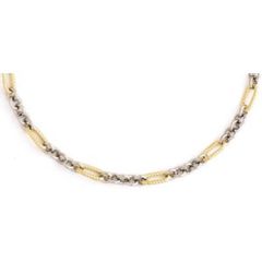 14k Solid Gold Corinthian Anchored Necklace (19.7.gr.tw)