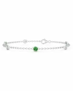 14k Emeralds Diamonds By the Yard Bracelet (1.14 cts.tw)